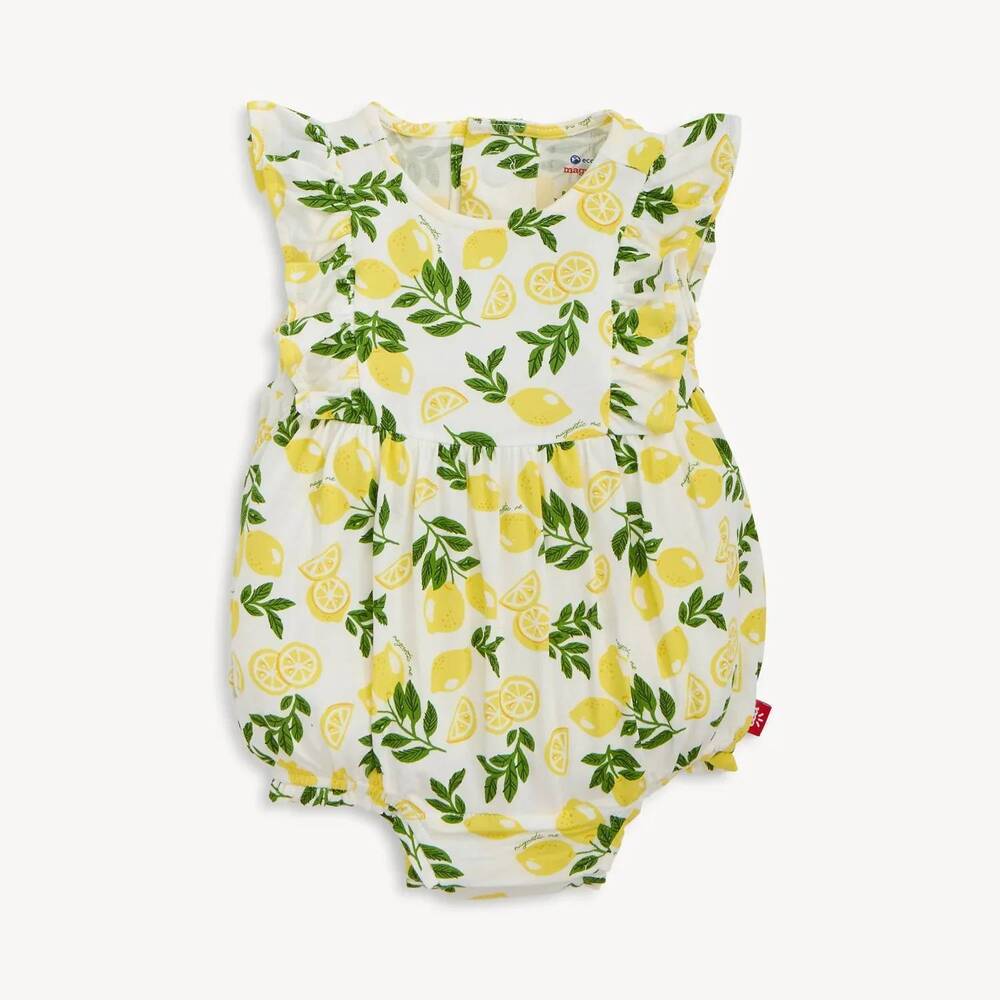 NEW MAGNETIC ME kids' modal romper in yellow / simply the zest